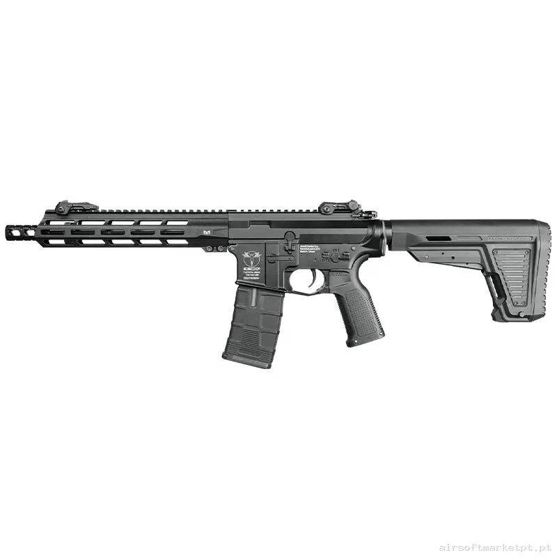 Réplica AEG M4 ICS EBB Cxp-Mmr Sbr Coronha negra — Rifles de Assalto (AR/M4/AK) — Airsoft Market PT