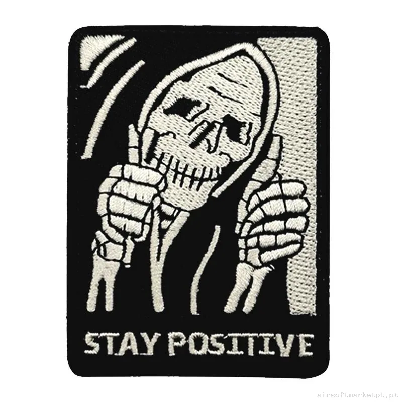 Parche Tela Oem Fique Positivo F3 — Patches & Decoração — Airsoft Market PT