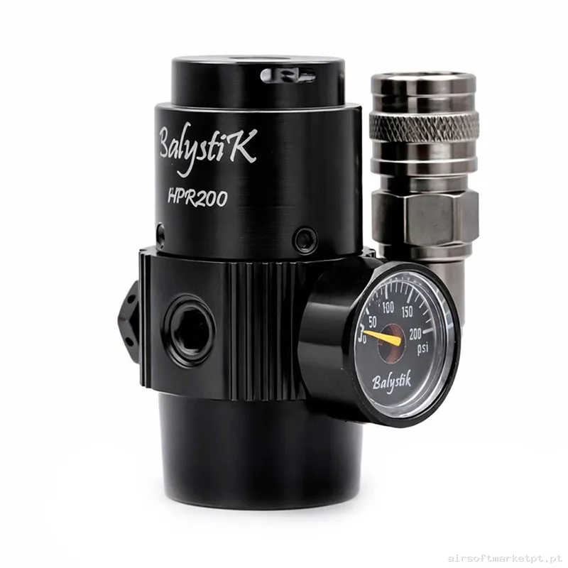 Regulador HPA Balystik hpr200 negro us — HPA & Linhas — Airsoft Market PT