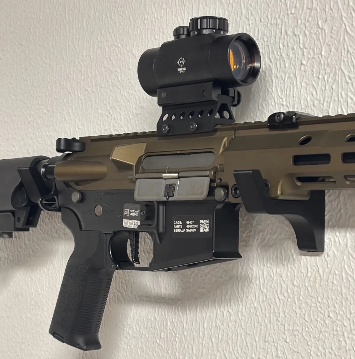 Suporte de parede para réplicas Airsoft