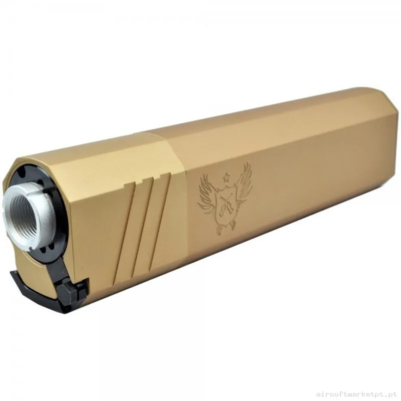 SILENCIADOR 175MM BIG DRAGON ESTILO OSPREY DARK EARTH — Supressores & Tracers — Airsoft Market PT (foto 2)
