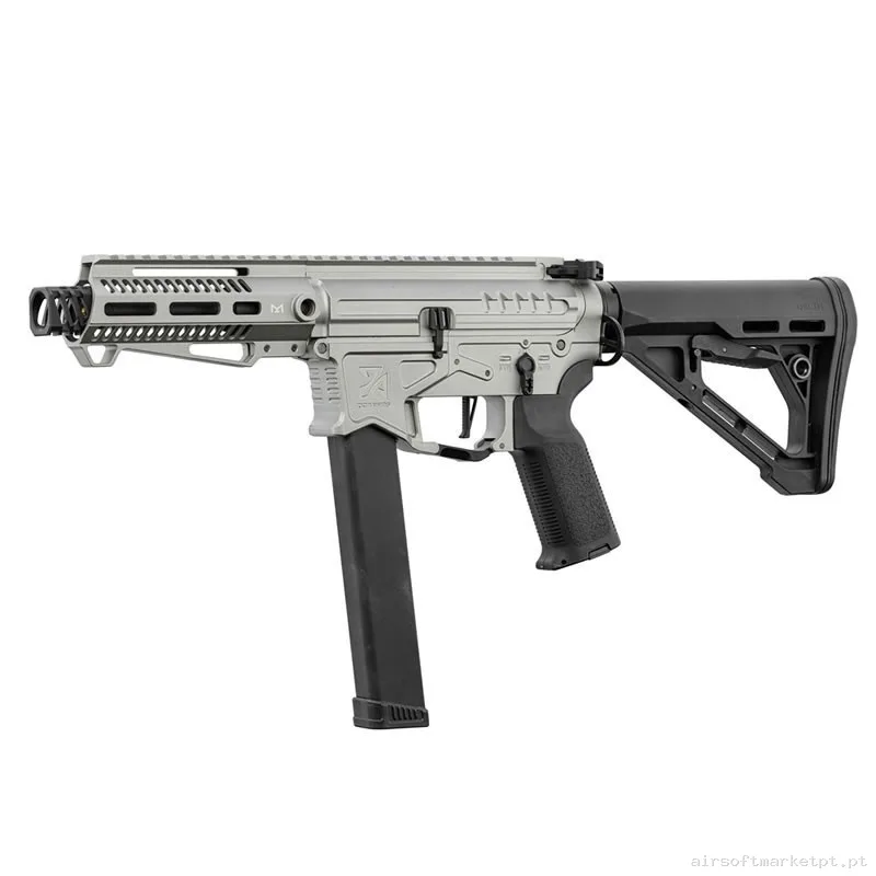Fusil PW9 Cromado Zion Arms Con Gatillo Elétronico — SMGs — Airsoft Market PT