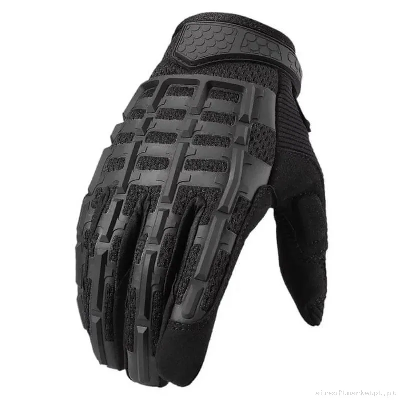 Luvas Cygnus Armory Skeleton preto — Gear Táctico — Airsoft Market PT