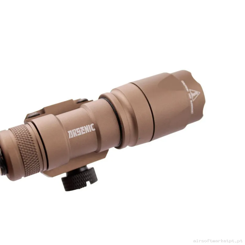 Linterna Táctica Arsenic Con Pulsador 280 Lumenes AS300A Tan — Lanternas & Lasers — Airsoft Market PT (foto 4)