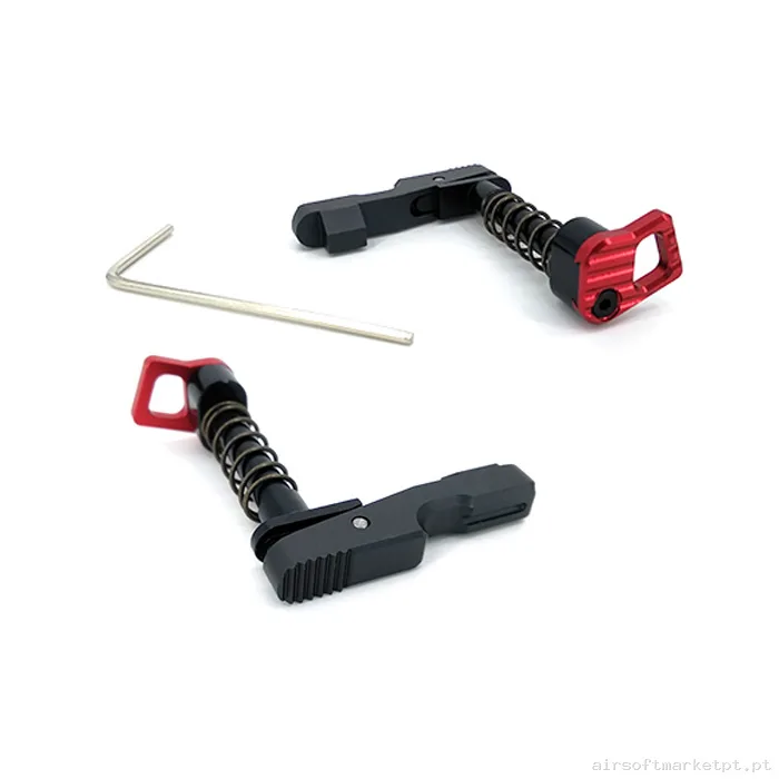 Externo Reten de Magazine M4 Ambidiestro Raccoon Rr001 negro/Rojo — Acessórios & Componentes — Airsoft Market PT