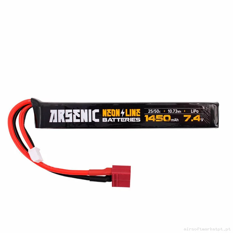 Batería Lipo Arsenic 7.4V 1450mah 25C-50C T-Dean — Baterias & Carregadores — Airsoft Market PT