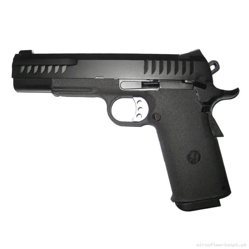 Réplica GBB Pistola Hi-Capa Kj Works KP-08 negra — Pistolas — Airsoft Market PT