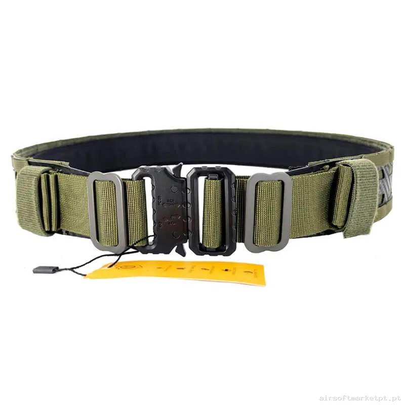 Cinturão tático MOLLE Conquer Fl Belt verde od — Gear Táctico — Airsoft Market PT