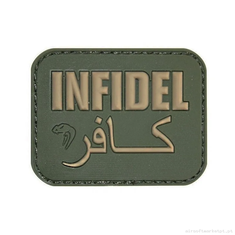 PARCHE PVC VIPER INFIDEL VERDE — Patches & Decoração — Airsoft Market PT