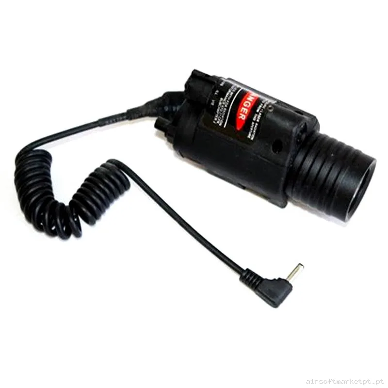 Lanterna Tática Castellan Estilo M6 com Laser negra — Lanternas & Lasers — Airsoft Market PT