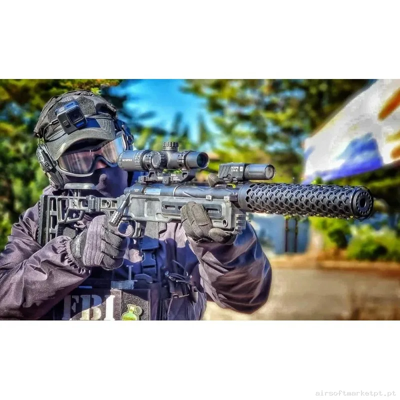 SILENCIADOR ACTION ARMY T10 NEGRO — Supressores & Tracers — Airsoft Market PT (foto 3)