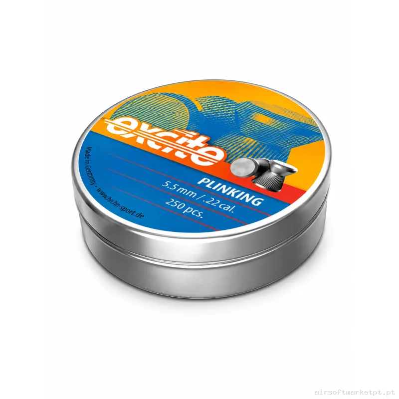 Balines H&N Excite Plinking 5,50 mm 250 Uds 0,83 G — Munição (BBs) — Airsoft Market PT