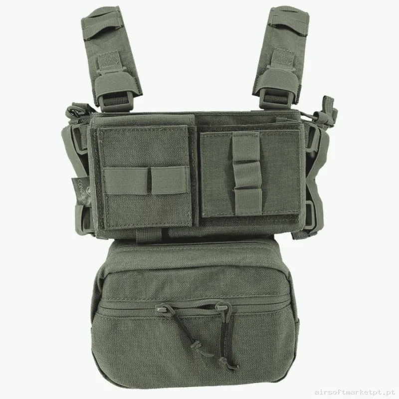 Chest Rig Conquer Ranger Green — Coletes & Rigs — Airsoft Market PT