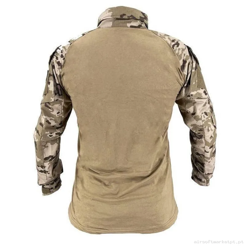 Camiseta Combate Conquer Dlx Arido Pixelado - M — Vestuário (Fardas) — Airsoft Market PT (foto 3)