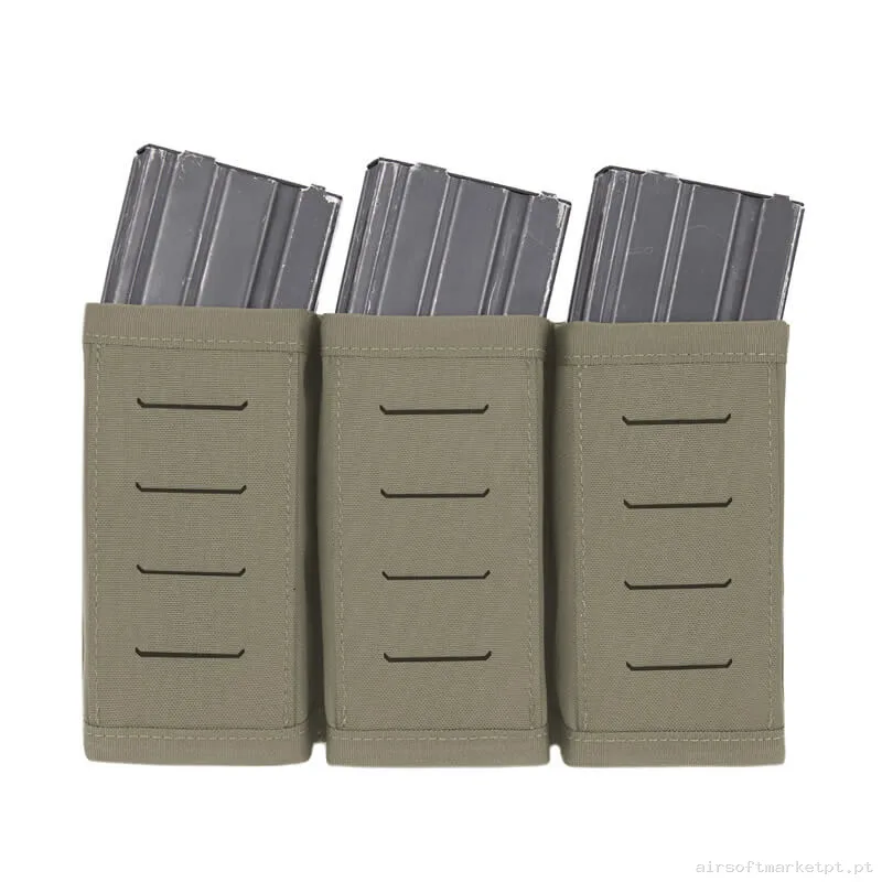 Pouch Magazine Pouch Triple M4 Warrior Assault Laser Cut Ranger Green — Coletes & Rigs — Airsoft Market PT