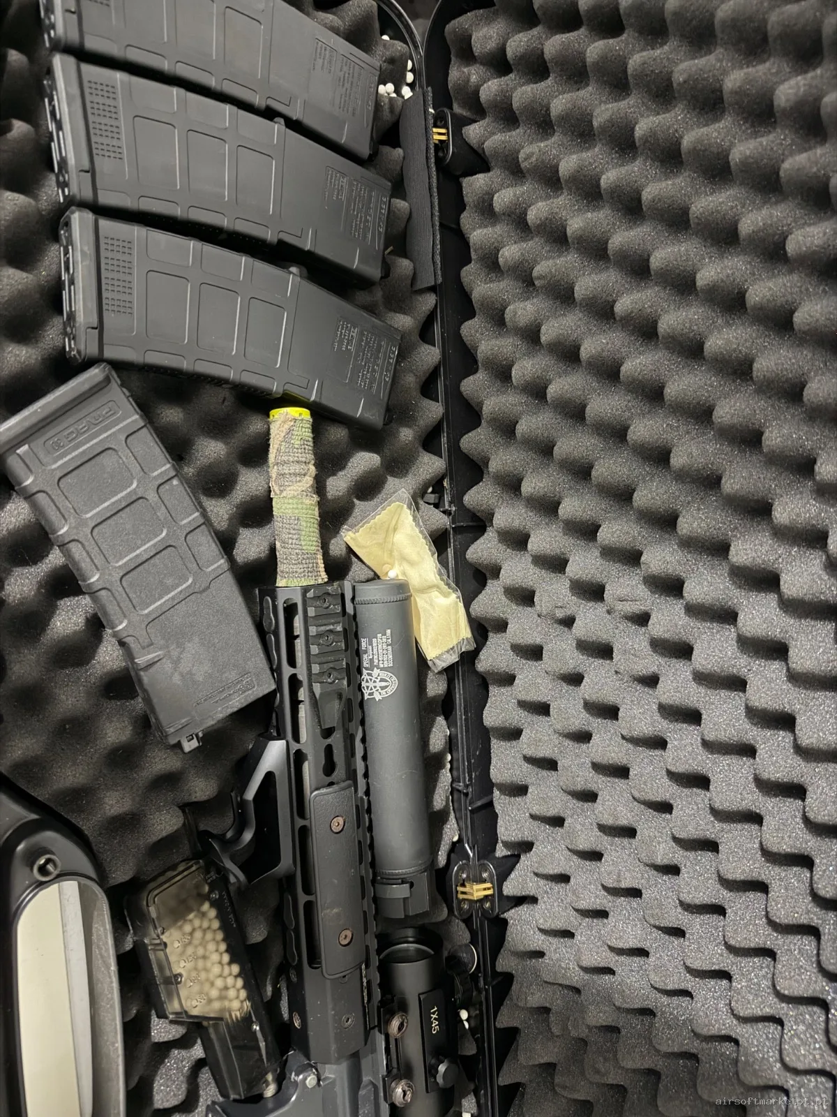 A&K PTW M4 + Tokyo Marui Hicapa — Rifles de Assalto (AR/M4/AK) — Airsoft Market PT (foto 3)
