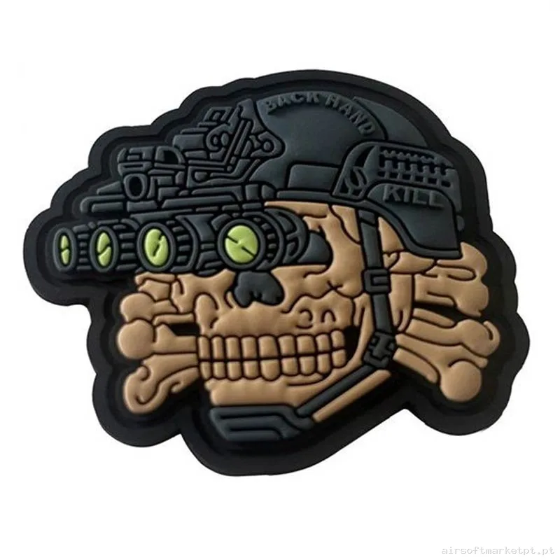 Parche Hop up bucking Oem Calavera Visão Noturna F159 — Patches & Decoração — Airsoft Market PT