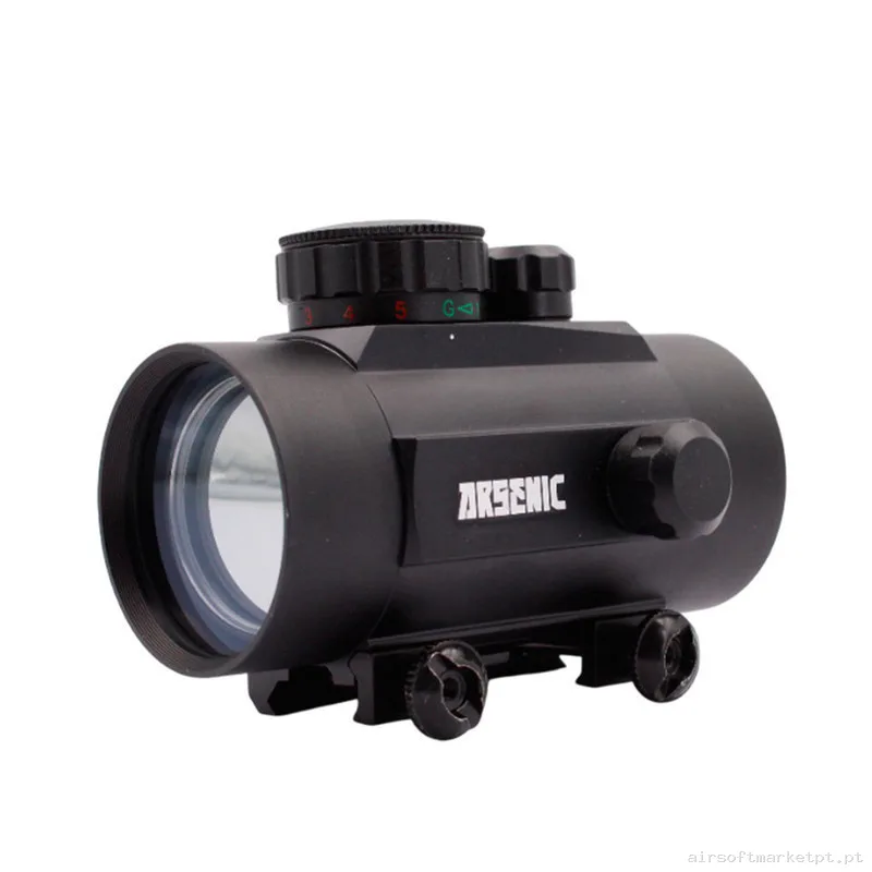 Red Dot Punto Rojo/Verde Arsenic Argon 1X40 AS40 negro — Miras & Ópticas — Airsoft Market PT