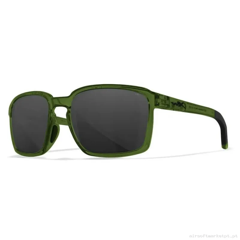 Óculos Wiley X Alfa Fumado Verdes — Proteção Ocular & Facial — Airsoft Market PT