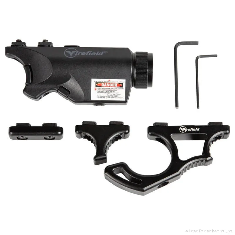 Externo Grip M-Lok Firefield Rival Xl Combo preto (Lanterna e Laser vermelho) — Acessórios & Componentes — Airsoft Market PT