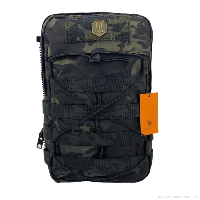 Mochila Tática Conquer Mt Zip Estilo multicam Black — Sacos & Mochilas — Airsoft Market PT