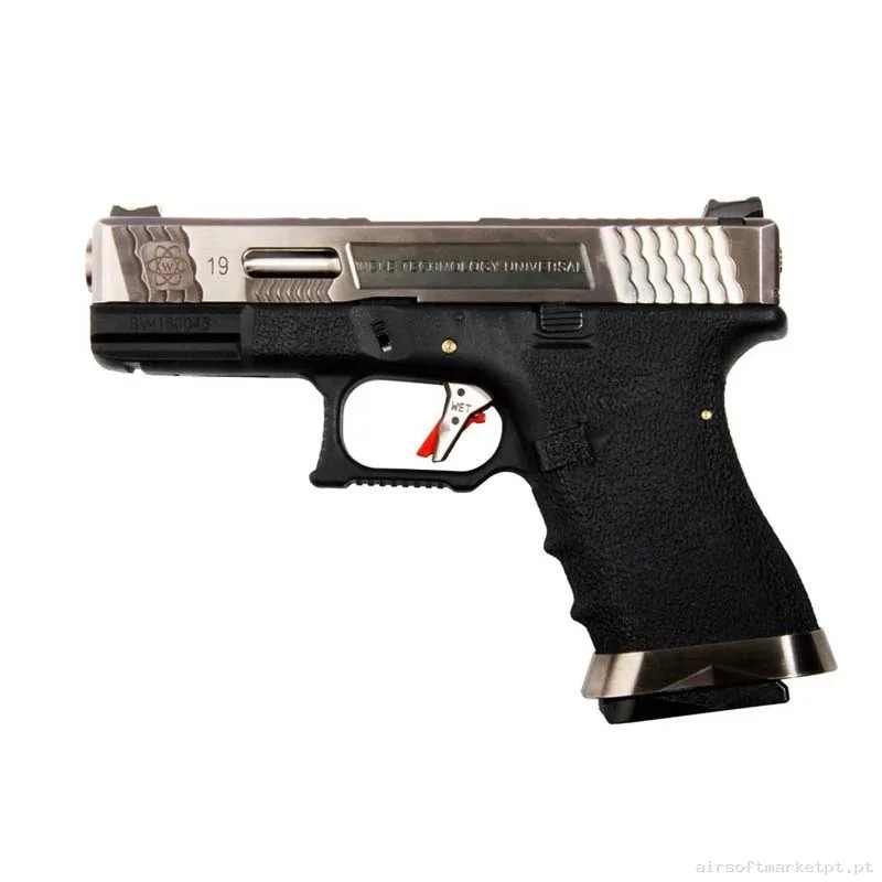 PISTOLA GLOCK 19 T7 CUSTOM GEN4 WE GAS NEGRA — Pistolas — Airsoft Market PT