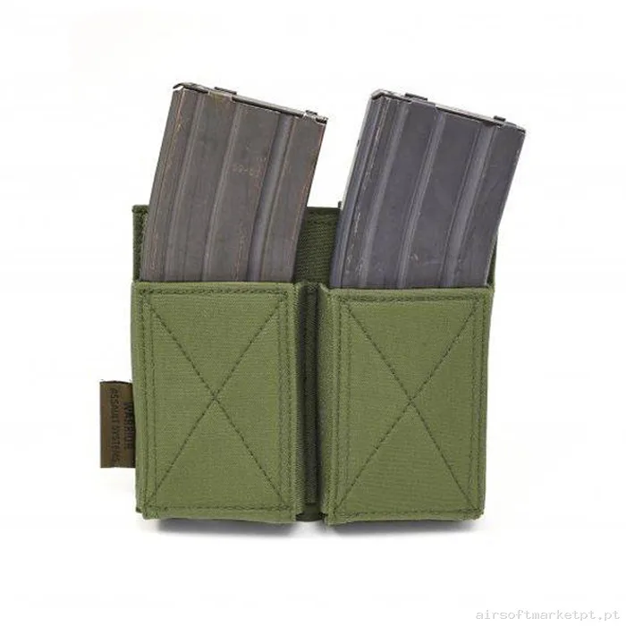 Pouch Magazine Pouch Duplo M4/Ak Warrior Assault Elástico verde od — Coletes & Rigs — Airsoft Market PT