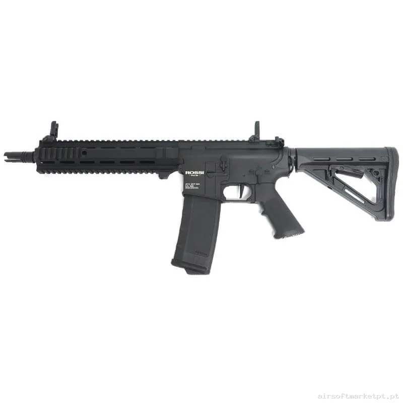 Réplica airsoft AEG M4 Rossi Neptune Sas Todo Preto — Rifles de Assalto (AR/M4/AK) — Airsoft Market PT