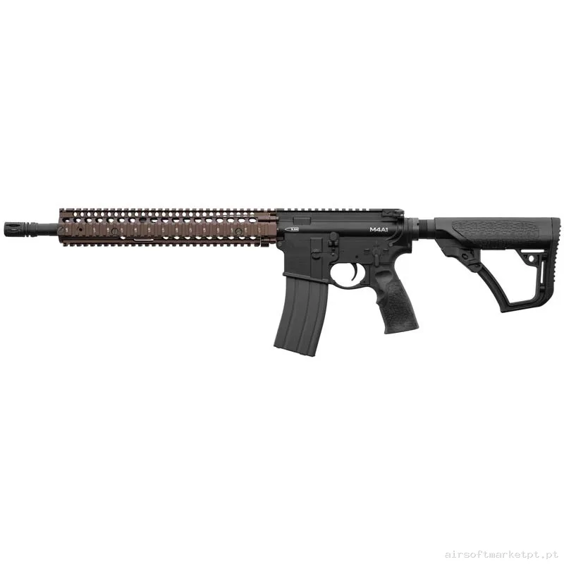 Réplica GBB M4 Double Eagle Daniel Defense M4A1 Ris2 preta / Bronze — Rifles de Assalto (AR/M4/AK) — Airsoft Market PT
