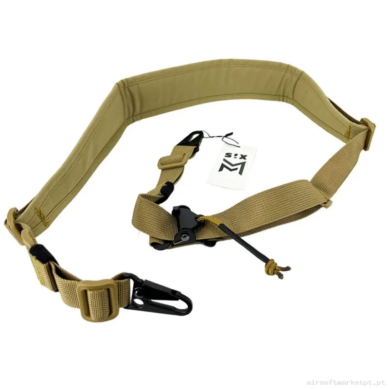 CORREA SIXMM SP2 AJUSTE RAPIDO TAN — Acessórios & Componentes — Airsoft Market PT