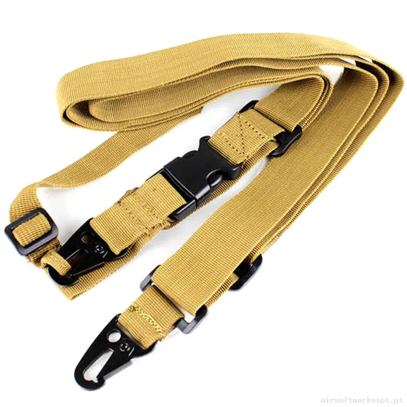 Correa Tática 3 Pontos Combat Zone tan — Gear Táctico — Airsoft Market PT