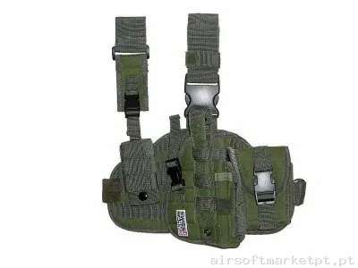 Coldre perna Swiss Arms Verde — Acessórios & Componentes — Airsoft Market PT
