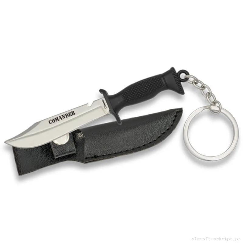 Faca Tática Mini Albainox Comander 32369 5.2cm com Chaveiro e Capa — Outros — Airsoft Market PT