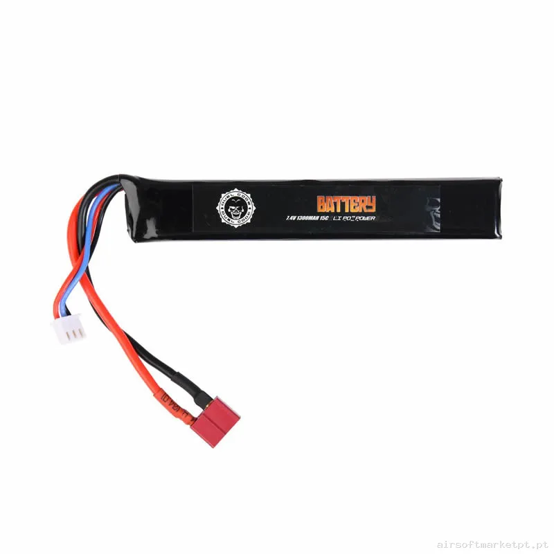 Bateria Lipo Stick Duel Code 1300mah 7.4v 15c (T-Plug) — Baterias & Carregadores — Airsoft Market PT