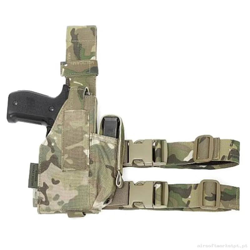 Pistolera de tecido para perna universal ajustável Warrior Assault multicam — Coletes & Rigs — Airsoft Market PT