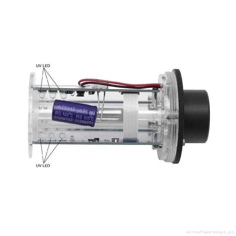 SILENCIADOR TRAZADOR XCORTECH XT601 MK2 UV (VERSION VERDE) NEGRO — Lanternas & Lasers — Airsoft Market PT (foto 2)