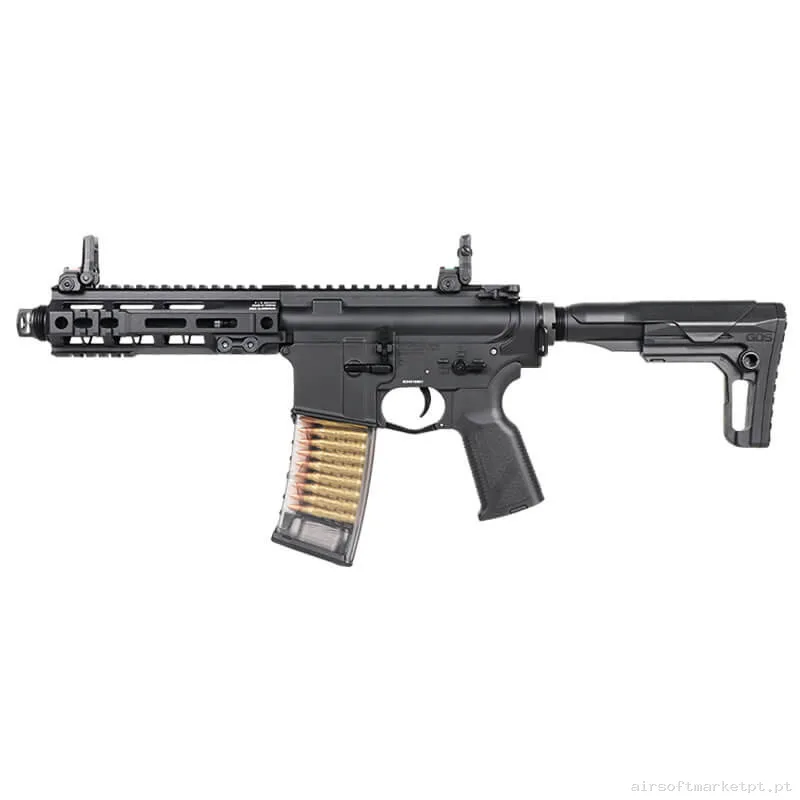 Réplica AEG M4 G&G Tr16 Gms Mk2 M-Lok 7" preta (Gate Aster) — Rifles de Assalto (AR/M4/AK) — Airsoft Market PT