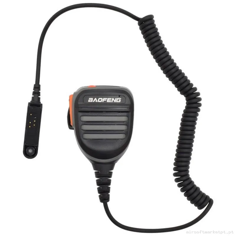 Comunicações Microfone + Alto-falante + Ptt Kenwood Impermeável Baofeng — Rádios & Comunicação — Airsoft Market PT
