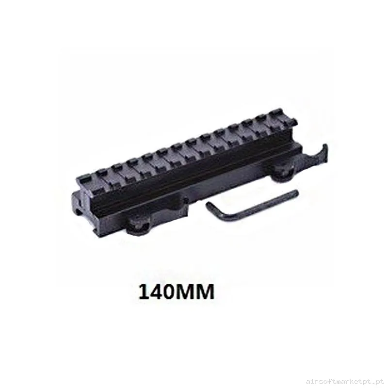 Montura 140Mm Con Anclaje Qd Negro — Miras & Ópticas — Airsoft Market PT