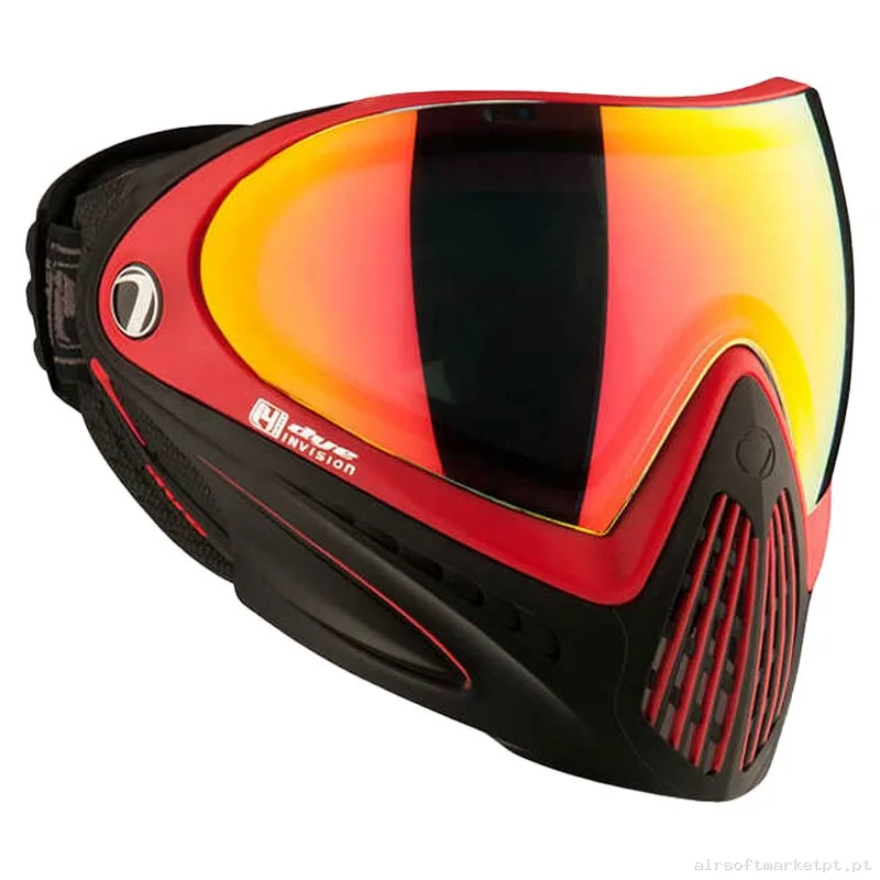 Máscara Dye I4 Pro Thermal Goggle Meltdown Preto Vermelho — Proteção Ocular & Facial — Airsoft Market PT
