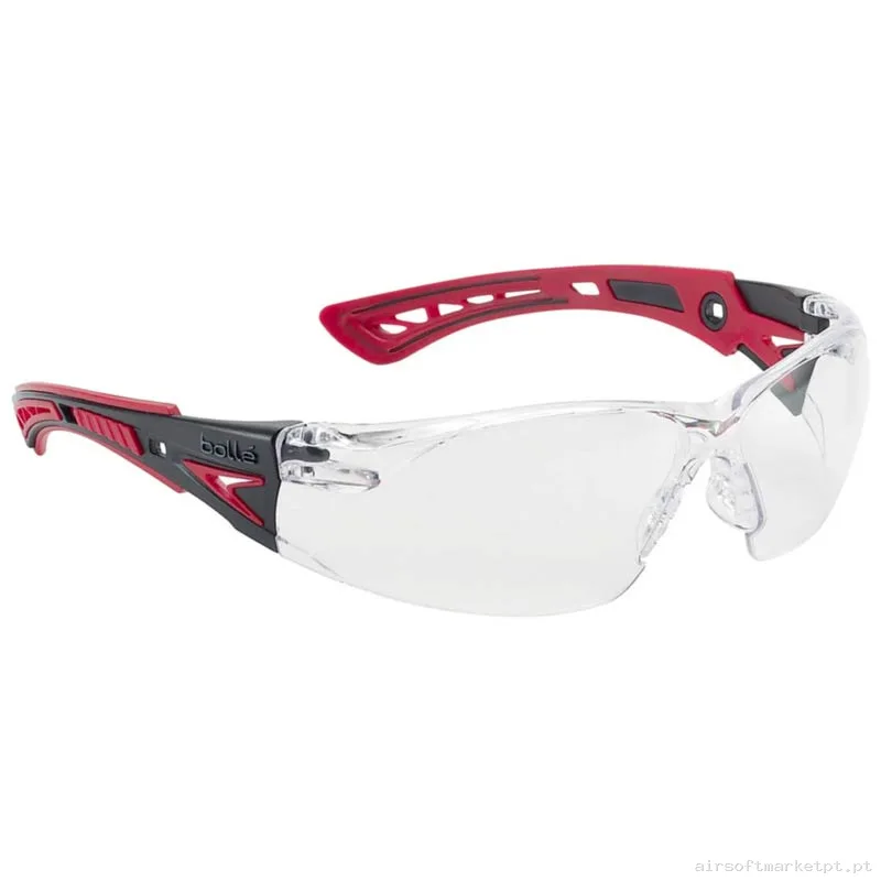 Óculos Bolle Rush+ Pc Transparentes vermelhos — Proteção Ocular & Facial — Airsoft Market PT