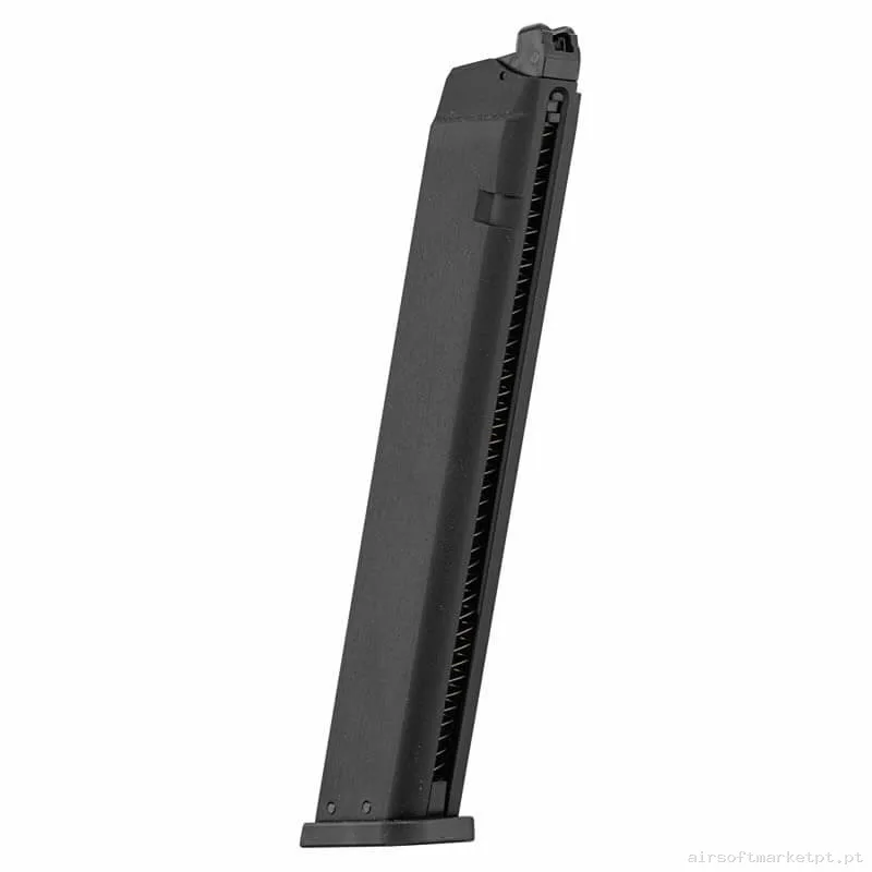 Magazine Pistola Gas Glock Kj Works KP-13/Kp-17/Kp-18 Extendido 50 Bbs — Carregadores / Magazines — Airsoft Market PT