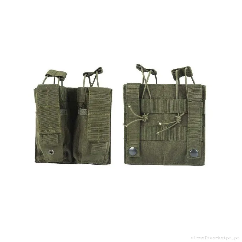 Pouch Portacargador Molle Modular doble M4+Pistola - OD Verde — Coletes & Rigs — Airsoft Market PT