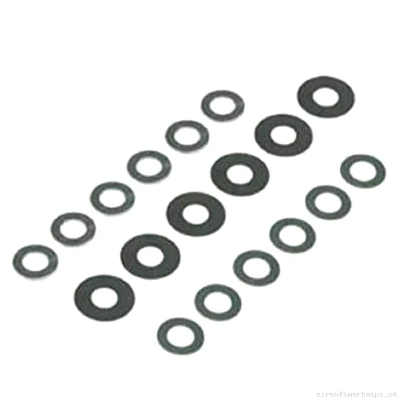 Interno Arandelas Ajuste Guarder Shim Set 18 Pcs — Peças Internas (AEG) — Airsoft Market PT