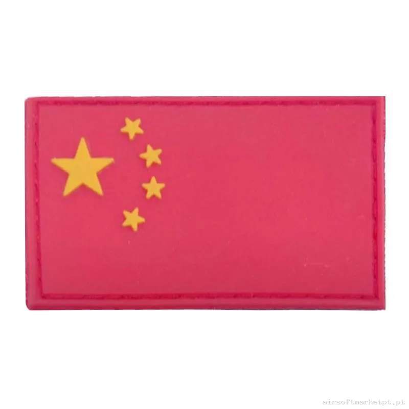 Parche Goma Relieve Oem Bandeira China — Patches & Decoração — Airsoft Market PT
