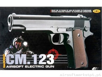 Colt 1911 CM123  CYMA Preto — Pistolas — Airsoft Market PT (foto 6)