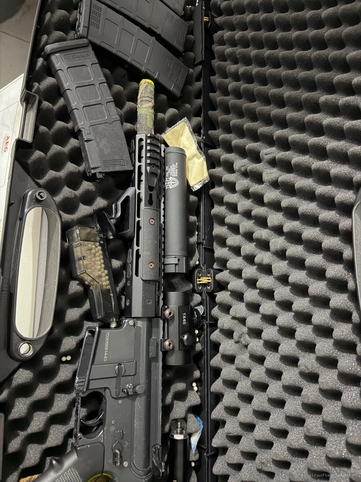 A&K PTW M4 + Tokyo Marui Hicapa — Rifles de Assalto (AR/M4/AK) — Airsoft Market PT (foto 2)