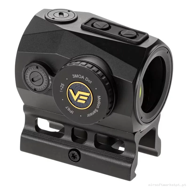 Mira Ponto Vermelho 1x25 Vector Optics Scrapper Nano negra — Miras & Ópticas — Airsoft Market PT