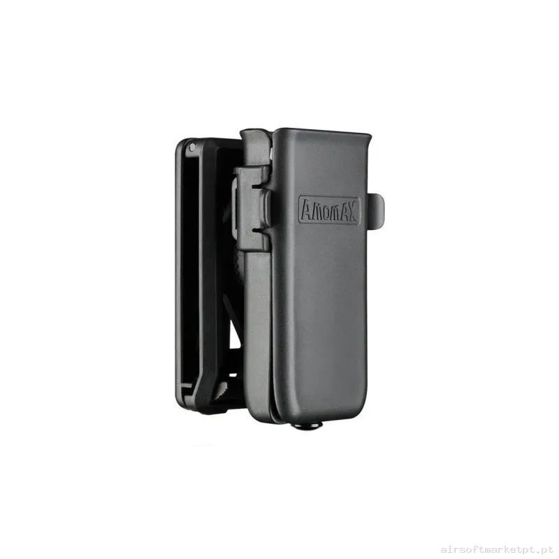 Porta Cargador Simple Pistola Rigida Amomax Universal Negra — Coletes & Rigs — Airsoft Market PT