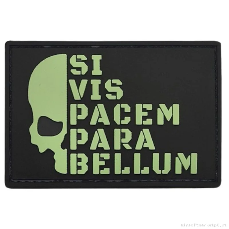 Parche Goma Relieve Parabellum F194 negro — Patches & Decoração — Airsoft Market PT